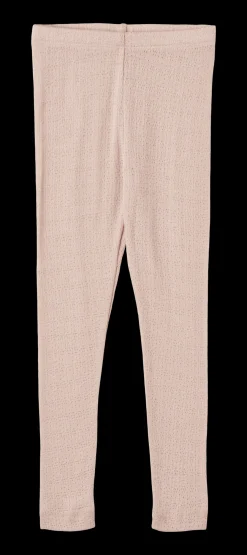 Agi Leggings I Ull Och Silke Pale Lilac