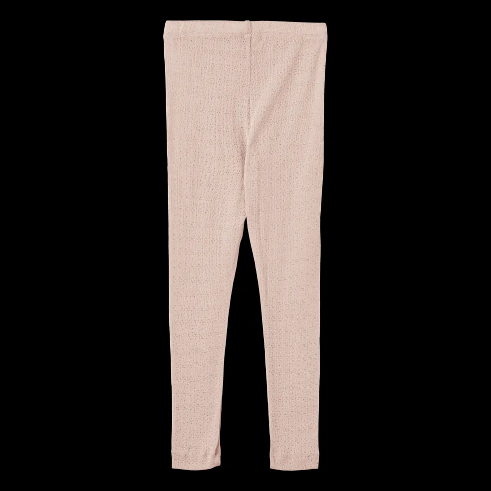 Agi Leggings I Ull Och Silke Pale Lilac