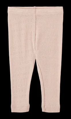 Agi Leggings I Ull Och Silke Pale Lilac