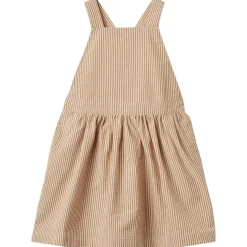 Agnes Pinafore-klänning Caramel Stripe