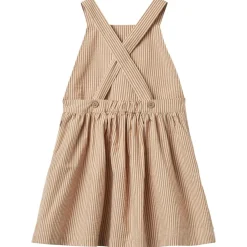 Agnes Pinafore-klänning Caramel Stripe