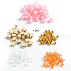 Alfabetpärlor Gold