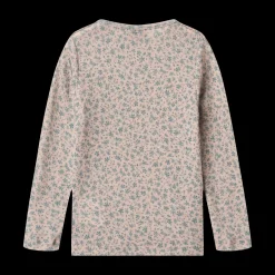 Alfie Långärmad T-shirt I Ull Blue Flowers