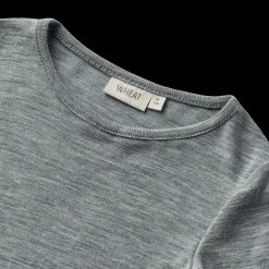 Alfie Långärmad T-shirt I Ull Melange Grey