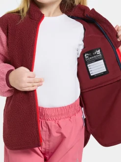 Anten Kids Jumper Med Hel Dragkedja Anemon Red