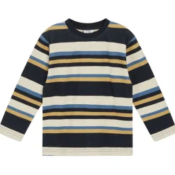 Anton Randig Långärmad T-shirt Marinblå
