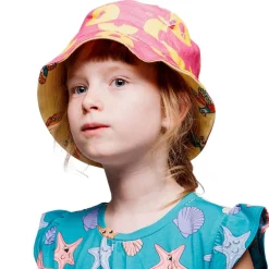 Apples Bucket Hat Pink Fandango