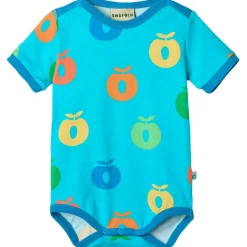 Apples Kortärmad Baby Body Blue Atoll