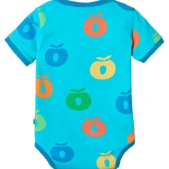 Apples Kortärmad Baby Body Blue Atoll