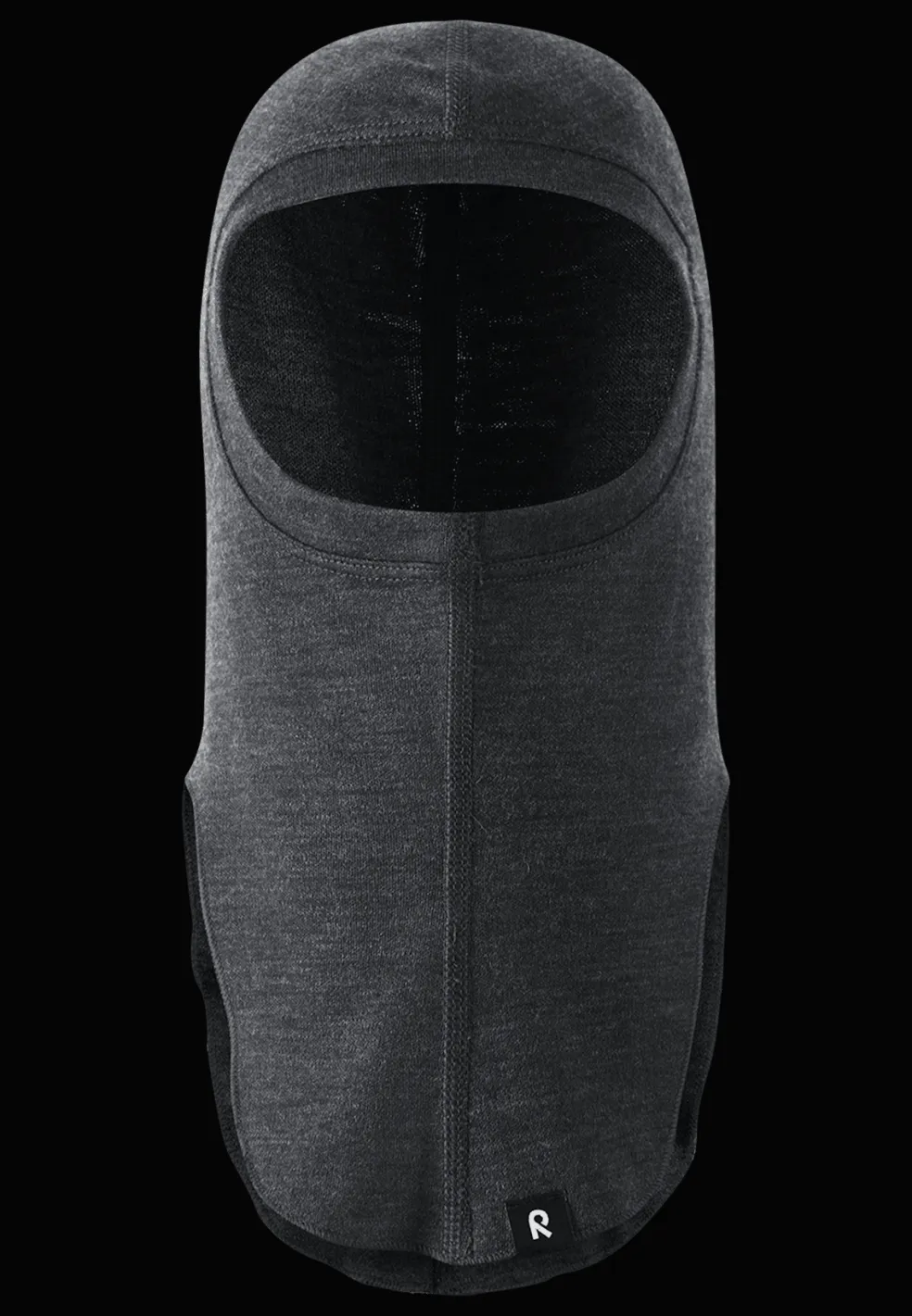 Aurora Balaklava I Ull Black Melange