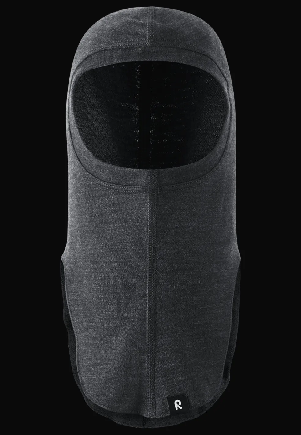 Aurora Balaklava I Ull Black Melange
