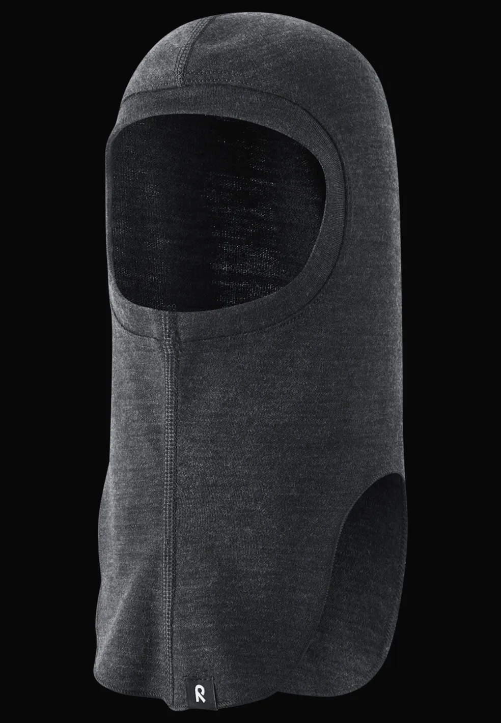 Aurora Balaklava I Ull Black Melange