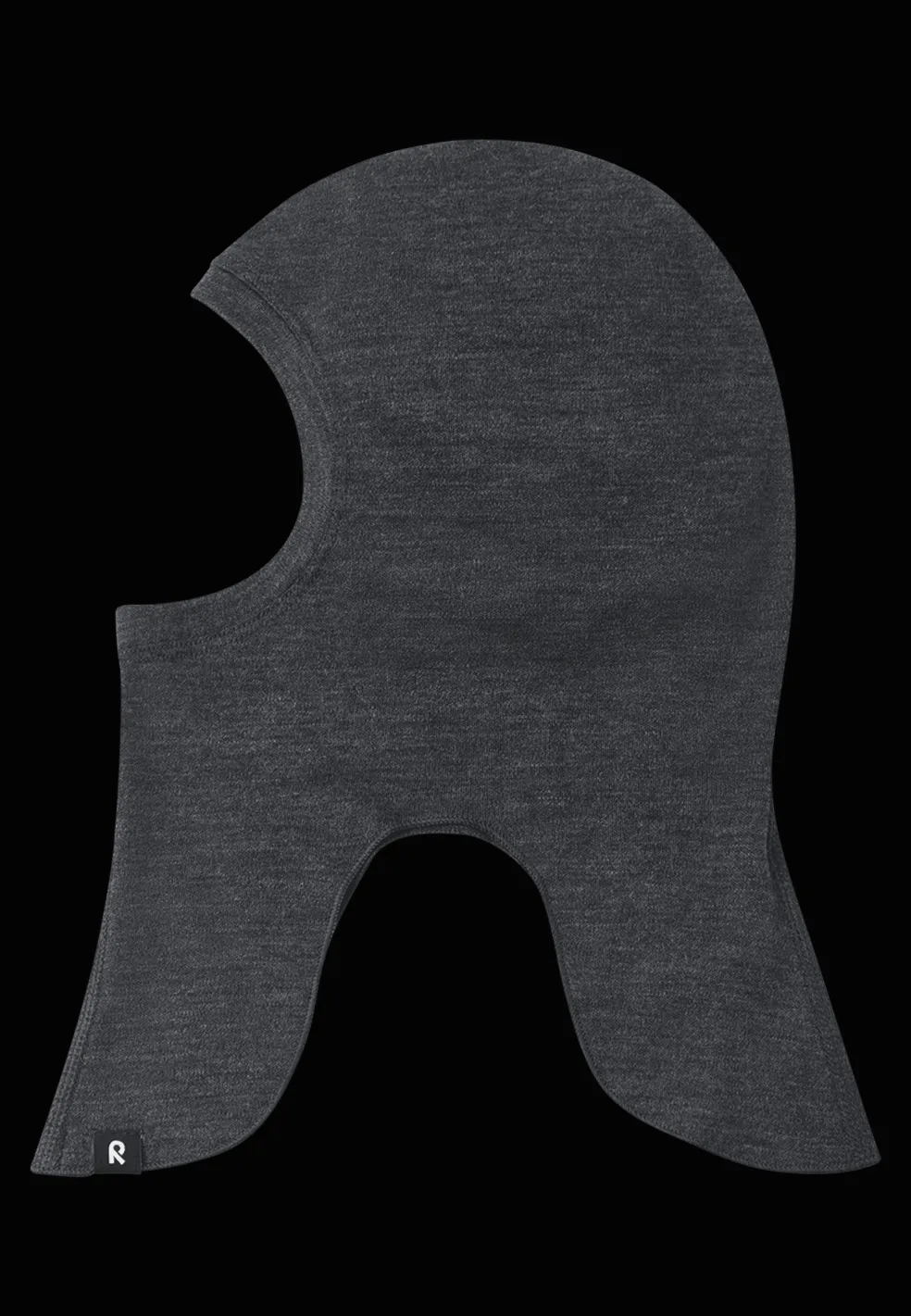 Aurora Balaklava I Ull Black Melange