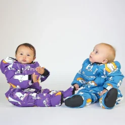 Babyoverall Polar Bears Purple Heart
