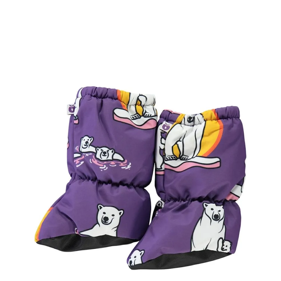Baby Tossor Polar Bears Purple Heart