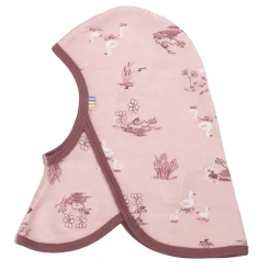 Balaklava I Ett Lager Av Ull Light Pink