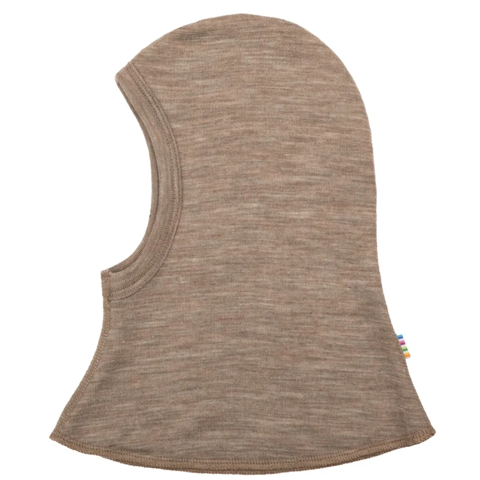 Balaklava I Ull Med Dubbla Lager Beige Melange