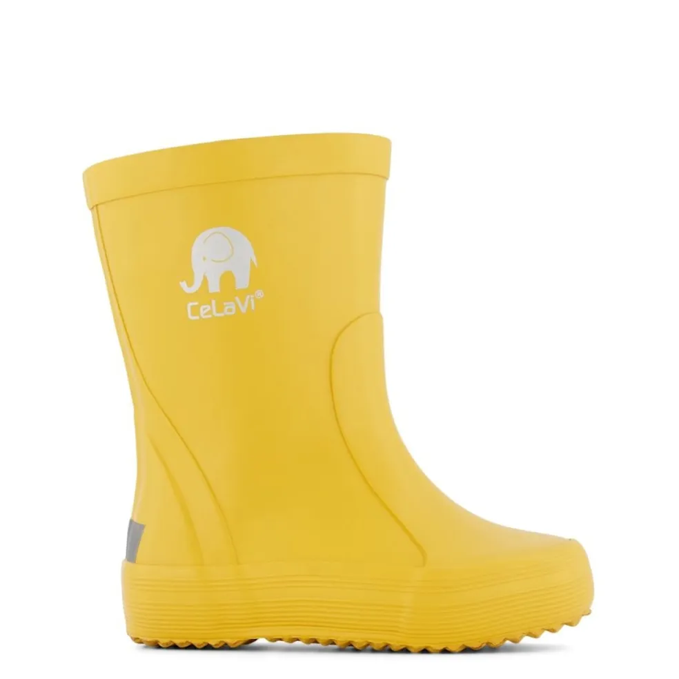 Basic Gummistövlar Solid Mineral Yellow