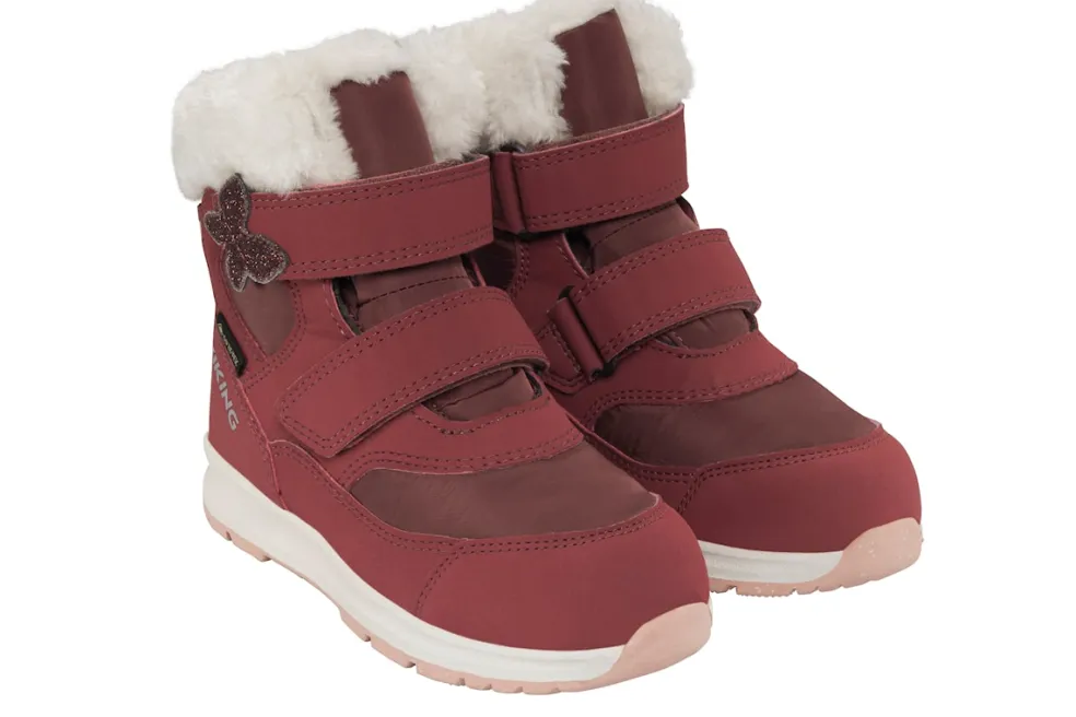 Belle Butterfly Warm GTX 2V Vattentäta Skor Dark Pink