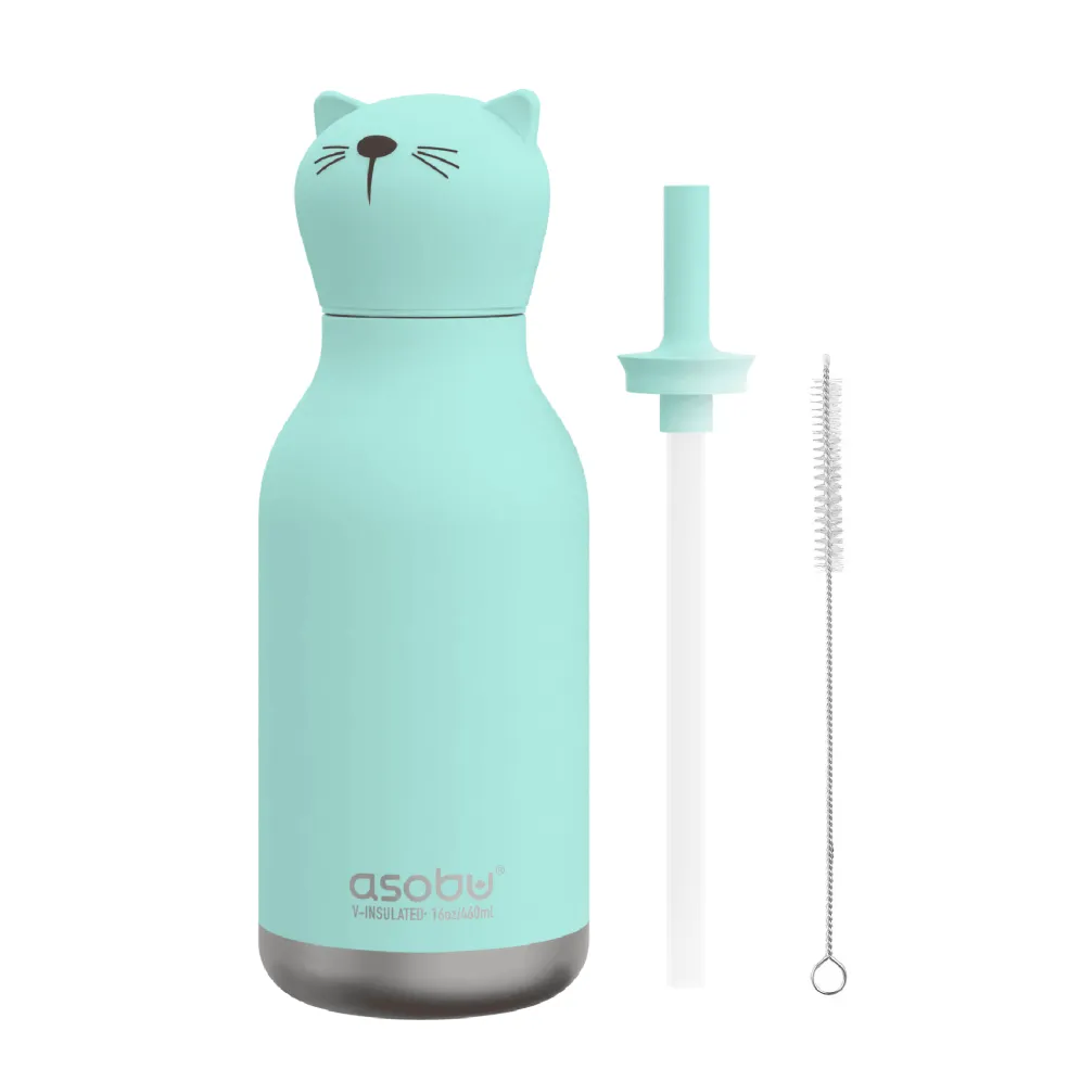 Bestie Cat Vattenflaska Green