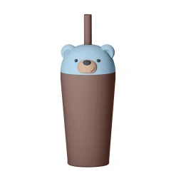 Bestie Sippy Isolerad Mugg Med Sugrör Bear