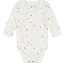 Bing Blommig Baby Body Hot Coral