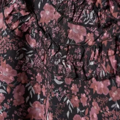 Blommig Blus Rosa