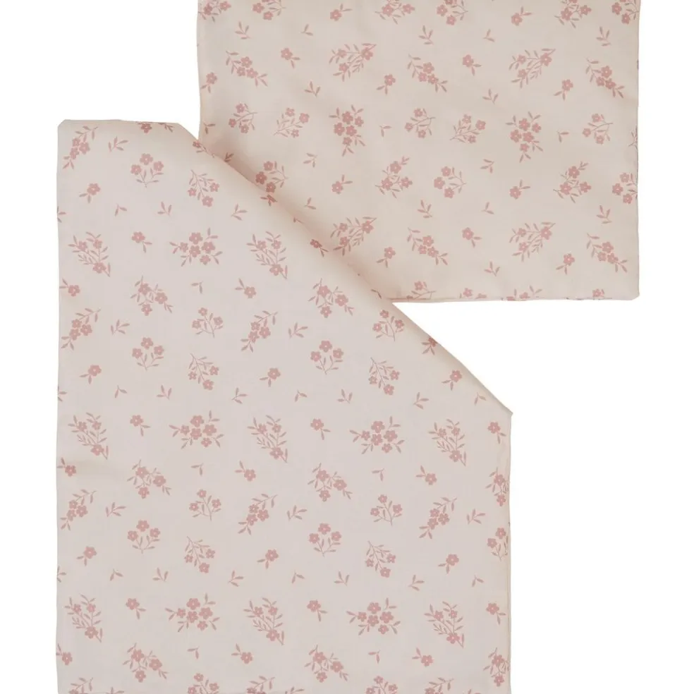 Blommig Resesäng För Dockor Rosa