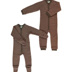 Bodysuit I Ullfleece Brun