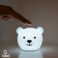 Bor The Bear Nattlampa White