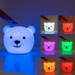 Bor The Bear Nattlampa White