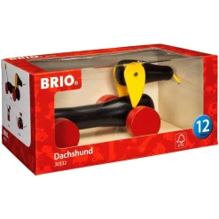 BRIO Baby - 30332 Dachshund Dragleksak Svart