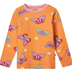 Butterflies Långärmad T-shirt Papaya