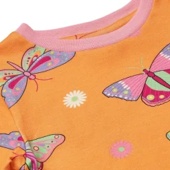 Butterflies Långärmad T-shirt Papaya