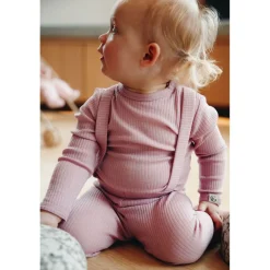 Chalk Wool Bodysuit Lila Rosa