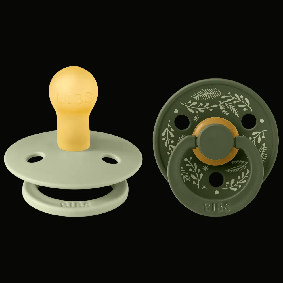 Colour Holiday Leaf 2-pack Runda Latexnappar Sage Hunter Green