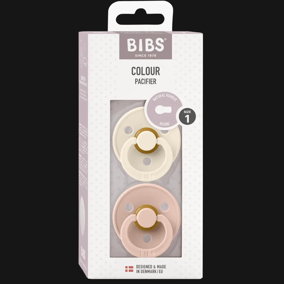 Colour 2-pack Runda Latexnappar Ivory Blush