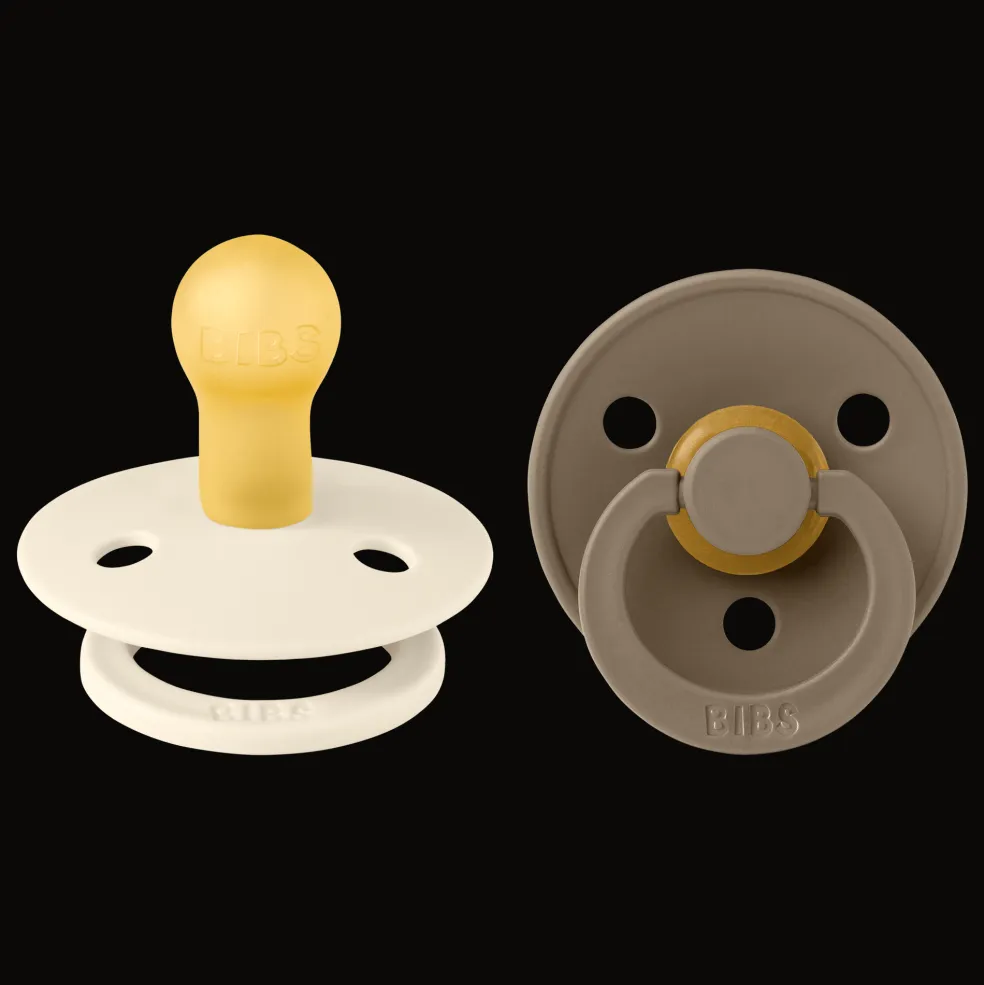 Colour 2-pack Runda Latexnappar Ivory Dark Oak