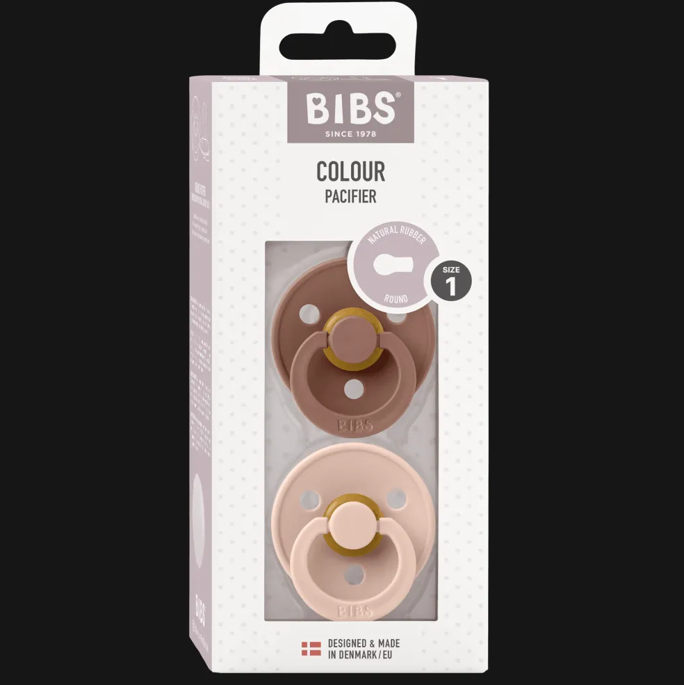 Colour 2-pack Runda Latexnappar Woodchuck Blush