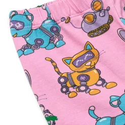 Dabinett With Robot Pets Leggings Pink Lilac