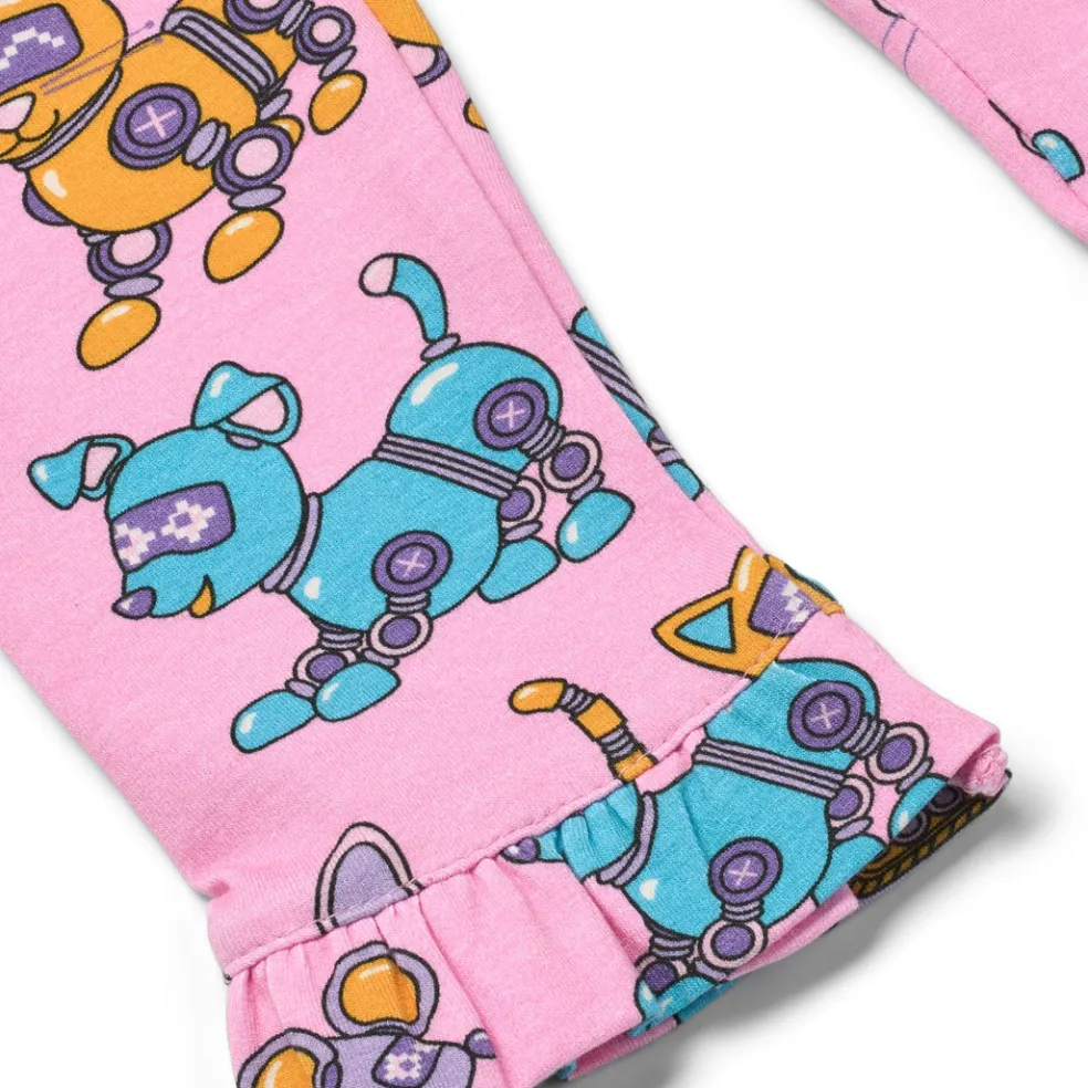 Dabinett With Robot Pets Leggings Pink Lilac