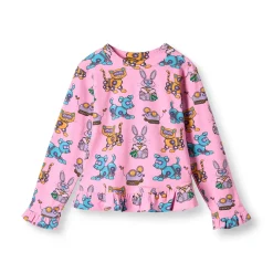 Dabinett With Robot Pets Långärmad T-shirt Pink Lilac