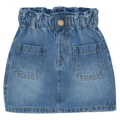 Denim Kjol Light Denim Blue