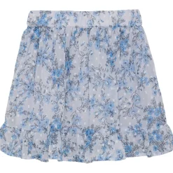 Dobby Blommig Kjol Xenon Blue