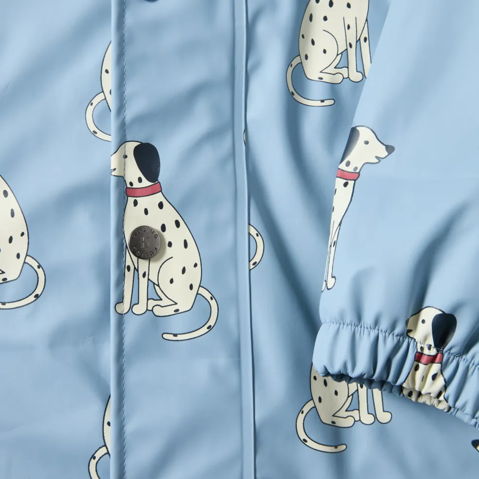 Douglas Fodrad Regnoverall Dove Blue Dalmatian