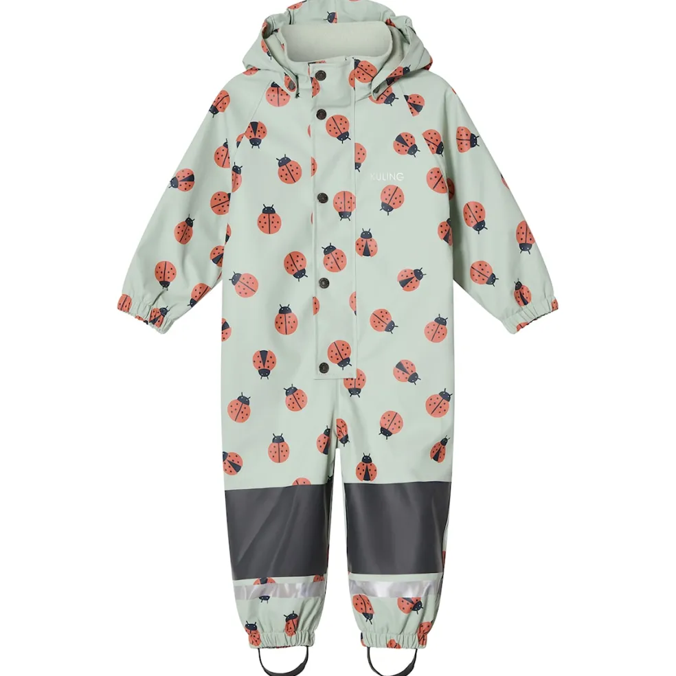 Douglas Fodrad Regnoverall Pale Green Ladybug