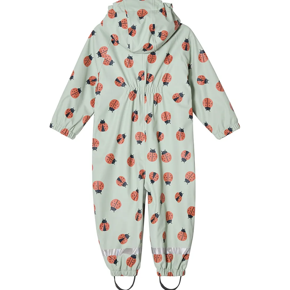 Douglas Fodrad Regnoverall Pale Green Ladybug