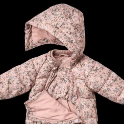 Edem Vadderad Babyoverall Rose Powder Flowers