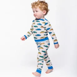 Elstar Leggings För Baby Med Bilar Vit Vanilla