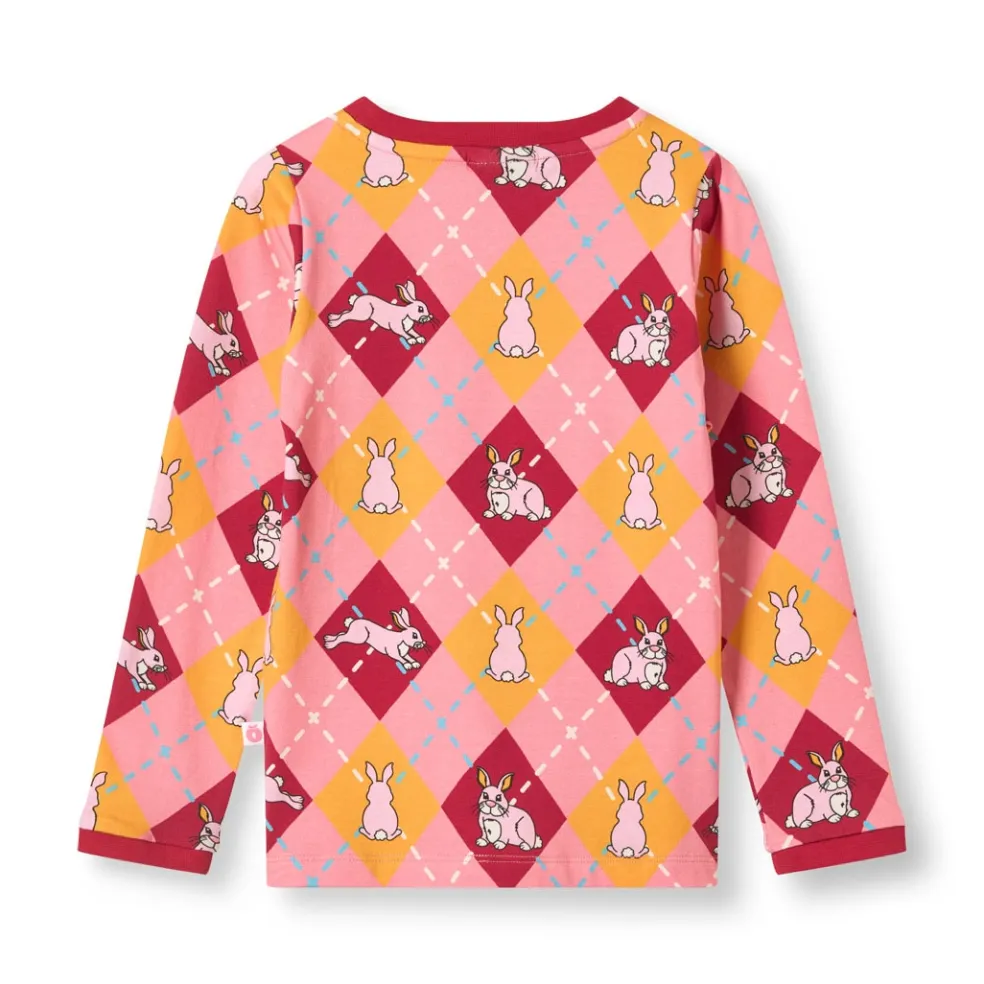 Elstar Långärmad Topp Med Kaniner Rosa Galah